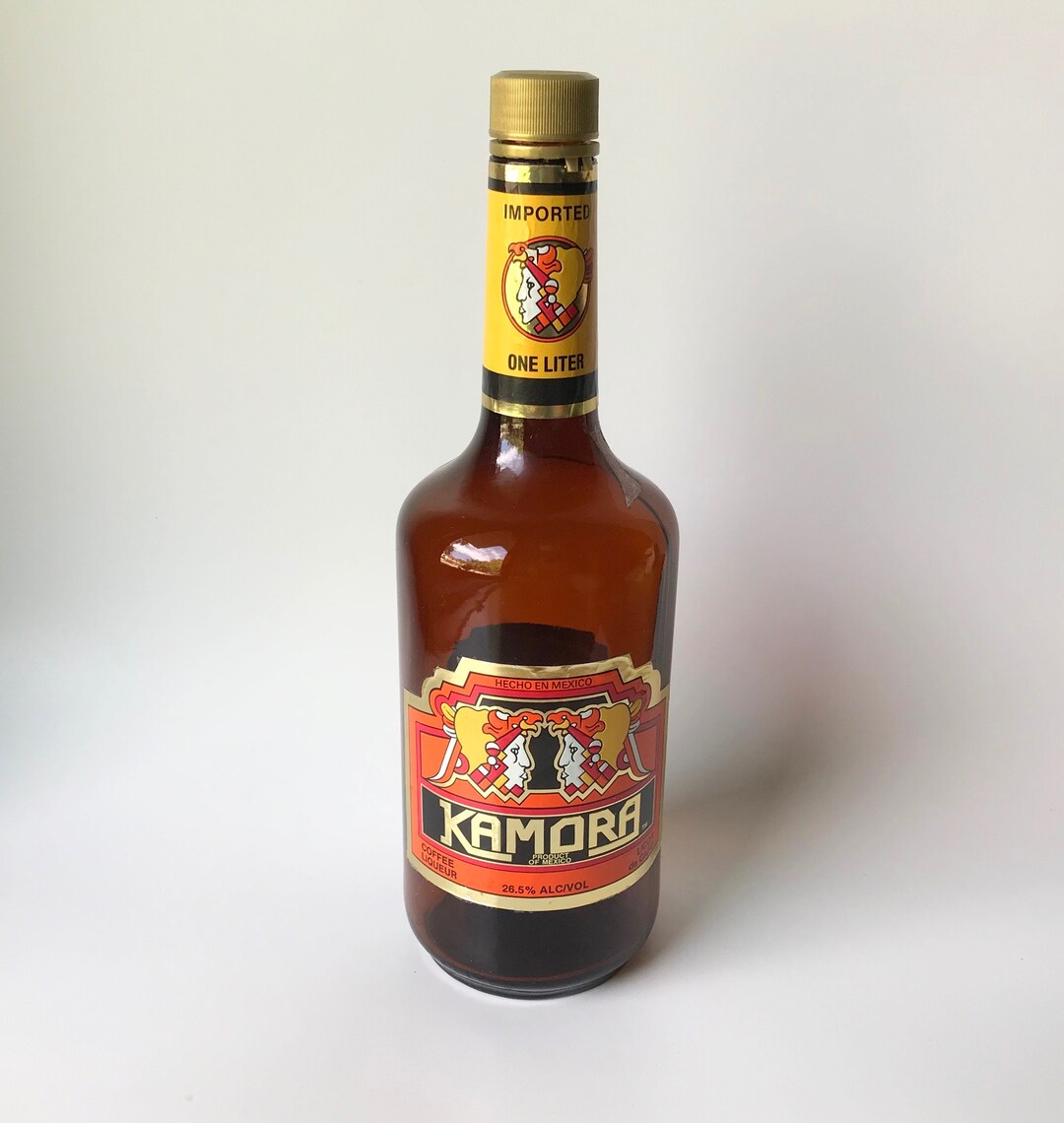 Vintage Empty Kamora Coffee Liqueur Bottle Coffee Flavored Etsy UK