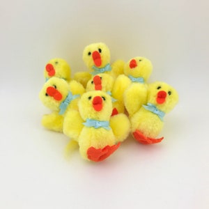 Vintage Applause Plush Easter Chicks, Plush Chick, Yellow Plush Chicks, Applause Little Peeps