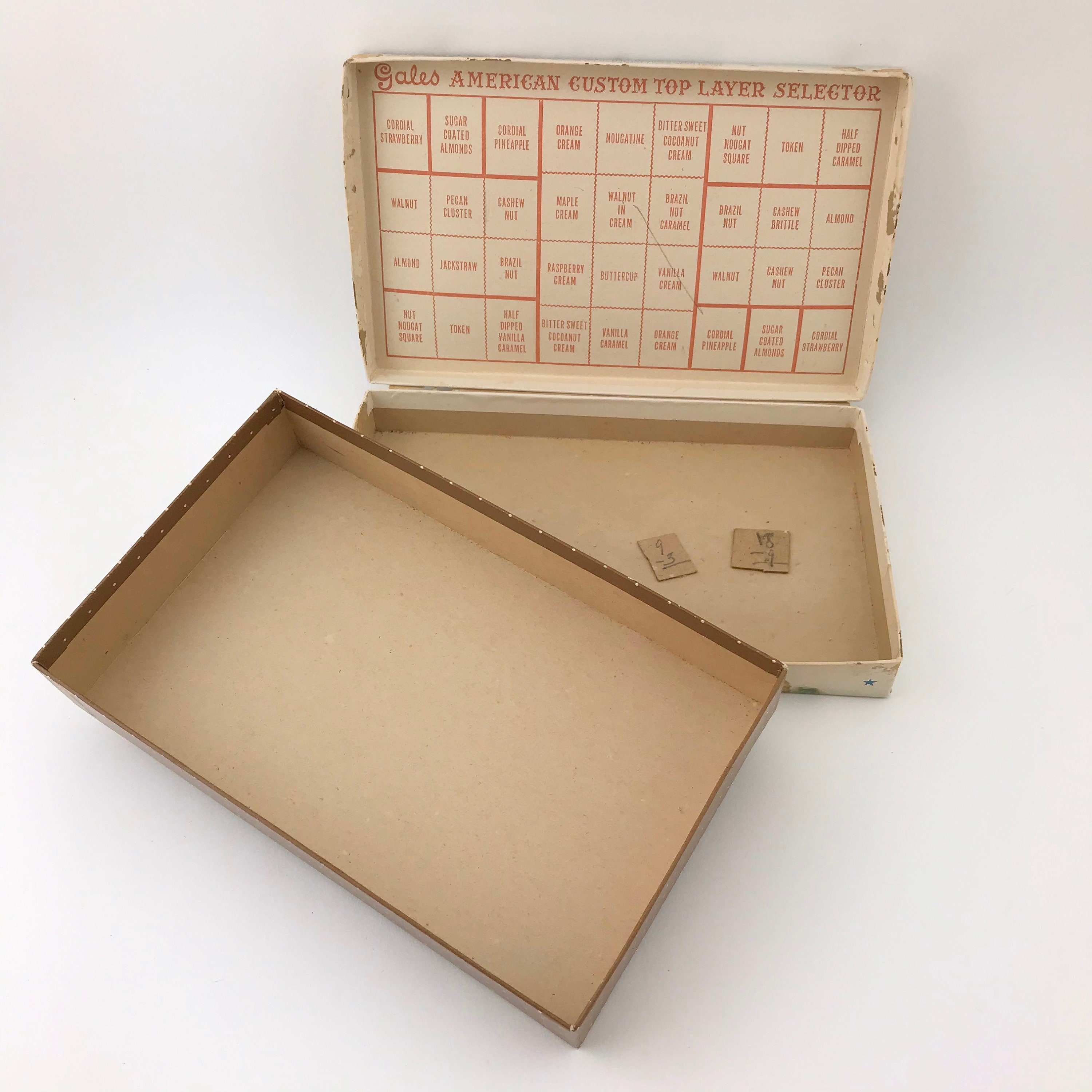 Vintage Gales American Custom Assorted Chocolates Box, ROUGH