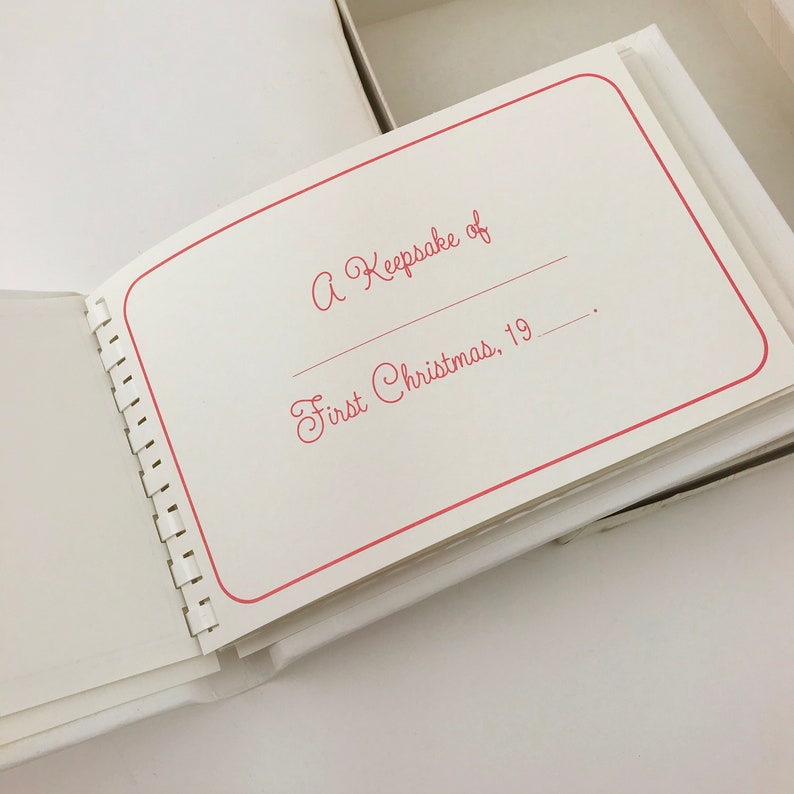 Vintage Hallmark Baby's First Christmas Photo Album Small Etsy