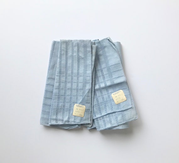 Vintage Pair Of Blue Linen/Cotton (?) Children's … - image 2