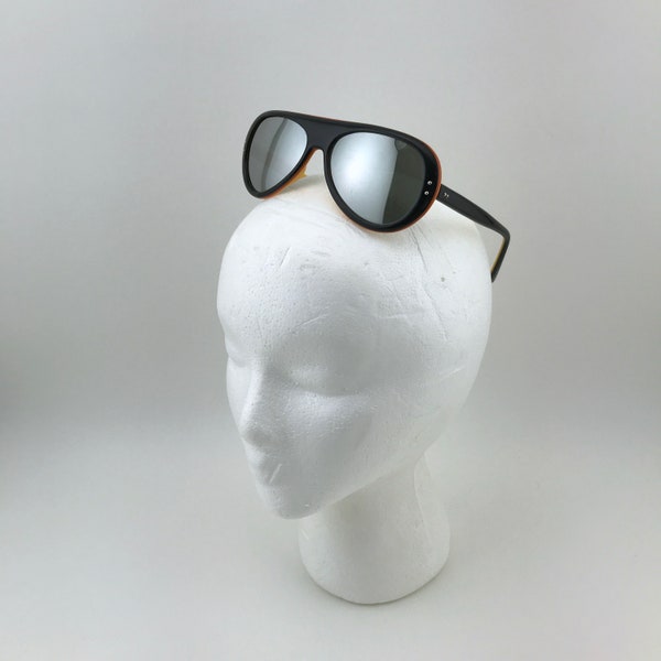 Vintage Foster Grant Mirrored Sunglasses, Yellow Mirrored Sunglasses, Sporty Foster Grants