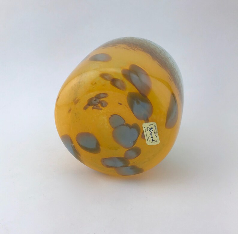 Art Glass Vase Gold /& Brown Art Glass Vase Vintage Norcrest Blue Norcrest Vase