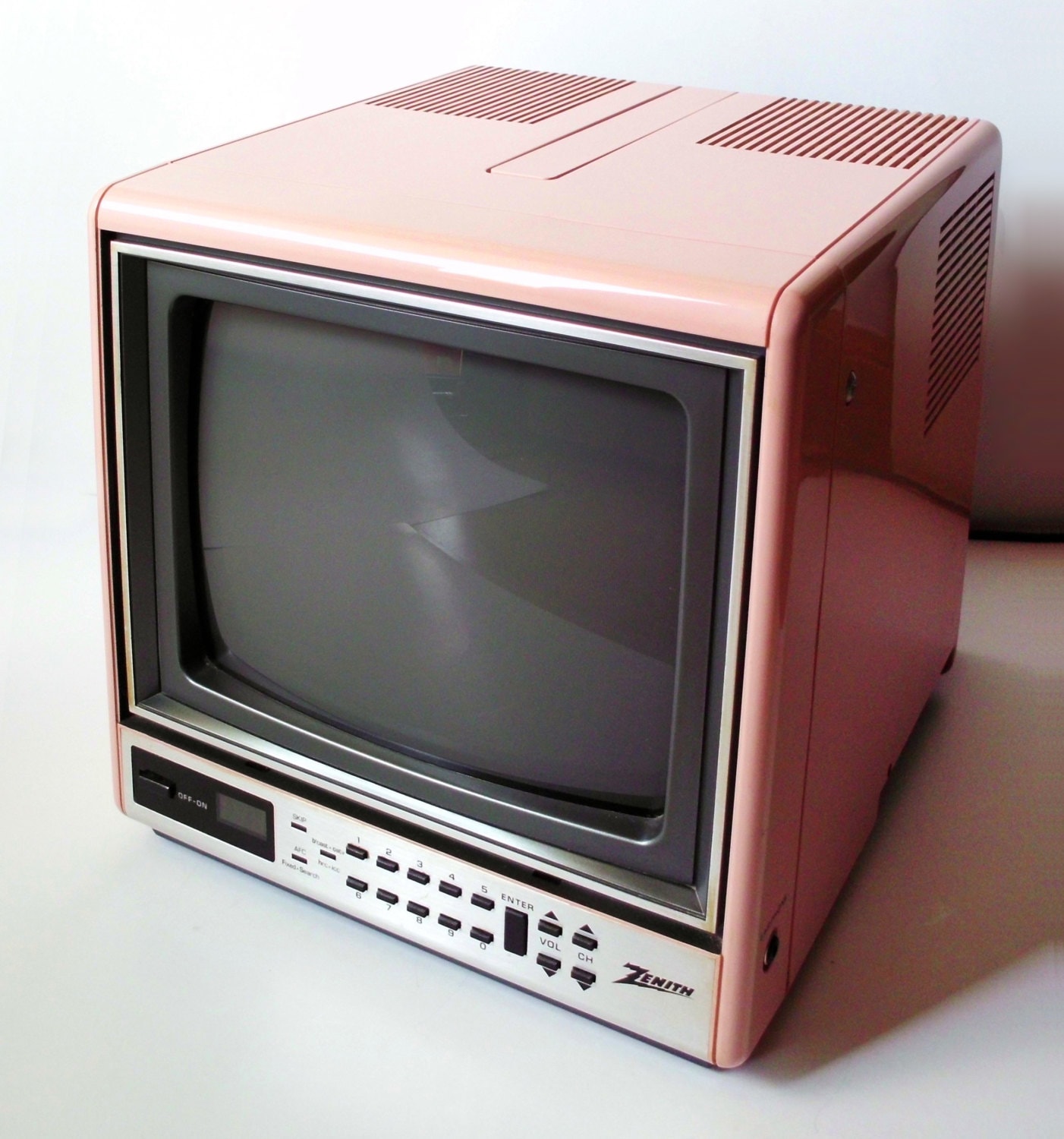 Vintage Zenith Pink Cube Portable 9