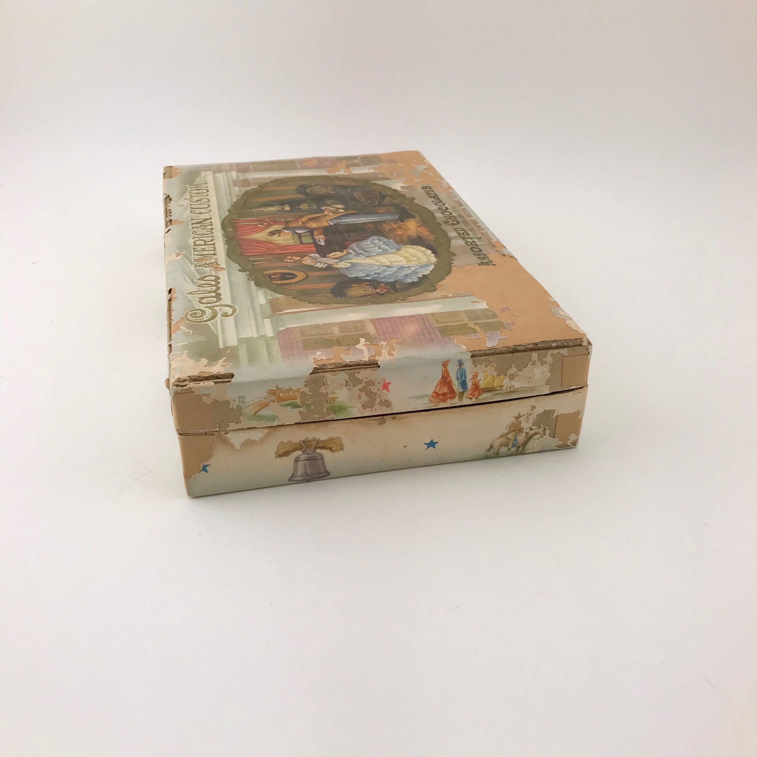 アンティーク雑貨 Handmade Gales Chocolate Box , USA Vintage Gales American Custom Assorted Chocolates Box, ROUGH