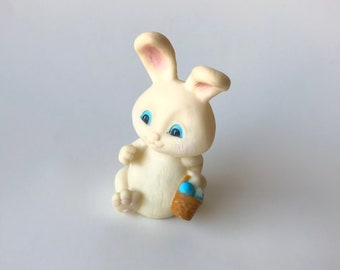 Vintage Hallmark Cards Inc. Easter Bunny Finger Puppet, Hallmark Bunny Puppet, Easter Bunny Figure