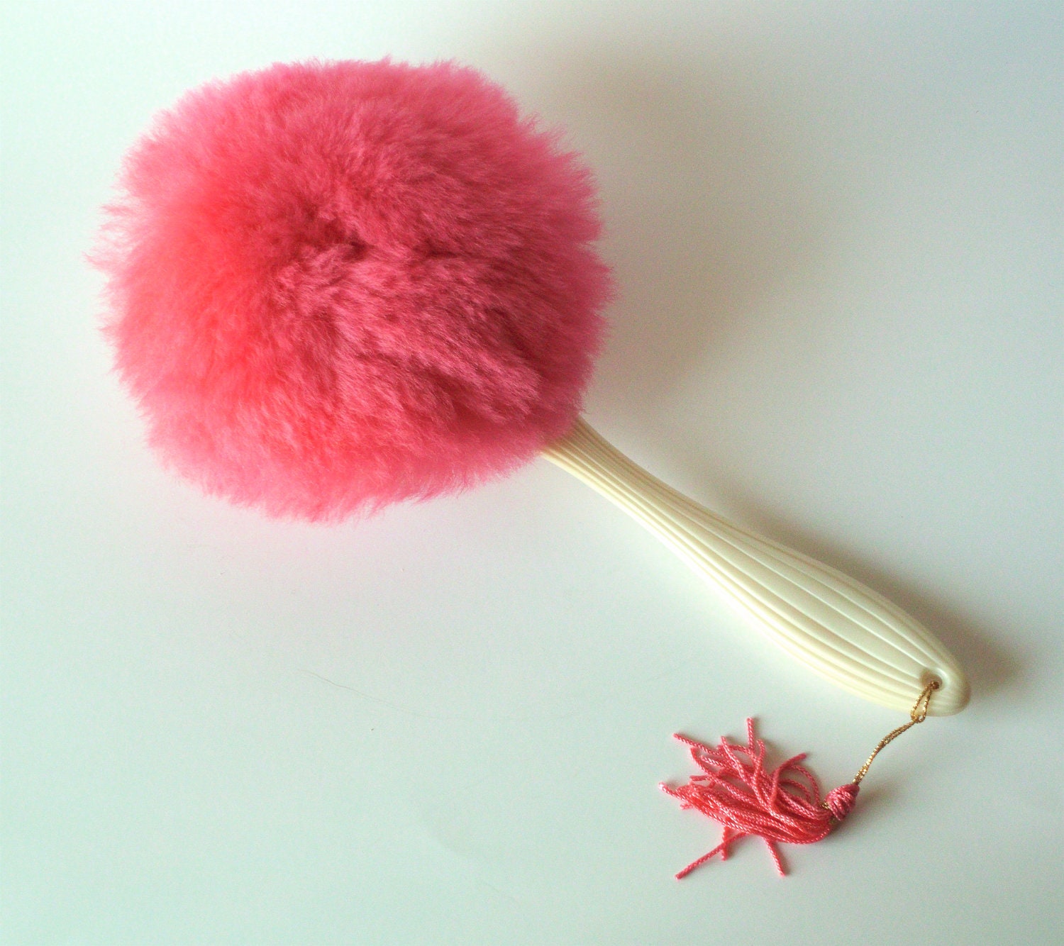Rare Avon Refillable Pearlescent Long Handle Powder Puff Etsy