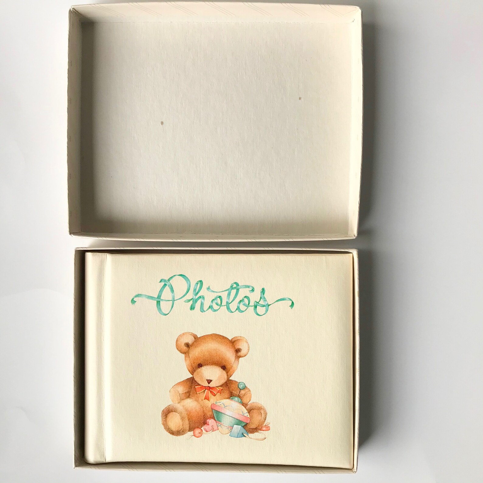 Vintage Hallmark Teddy Bear Baby Photo Album Small Hallmark Etsy