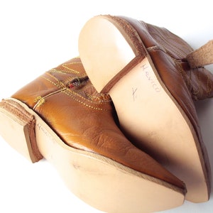 Vintage Children's Cowboy Boots, Mexico, Tiny Leather Cowboy Boots, Toddler Cowboy Boots image 5