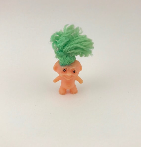 Vintage Miniature Troll Charm, Mini Troll, Hong Kong