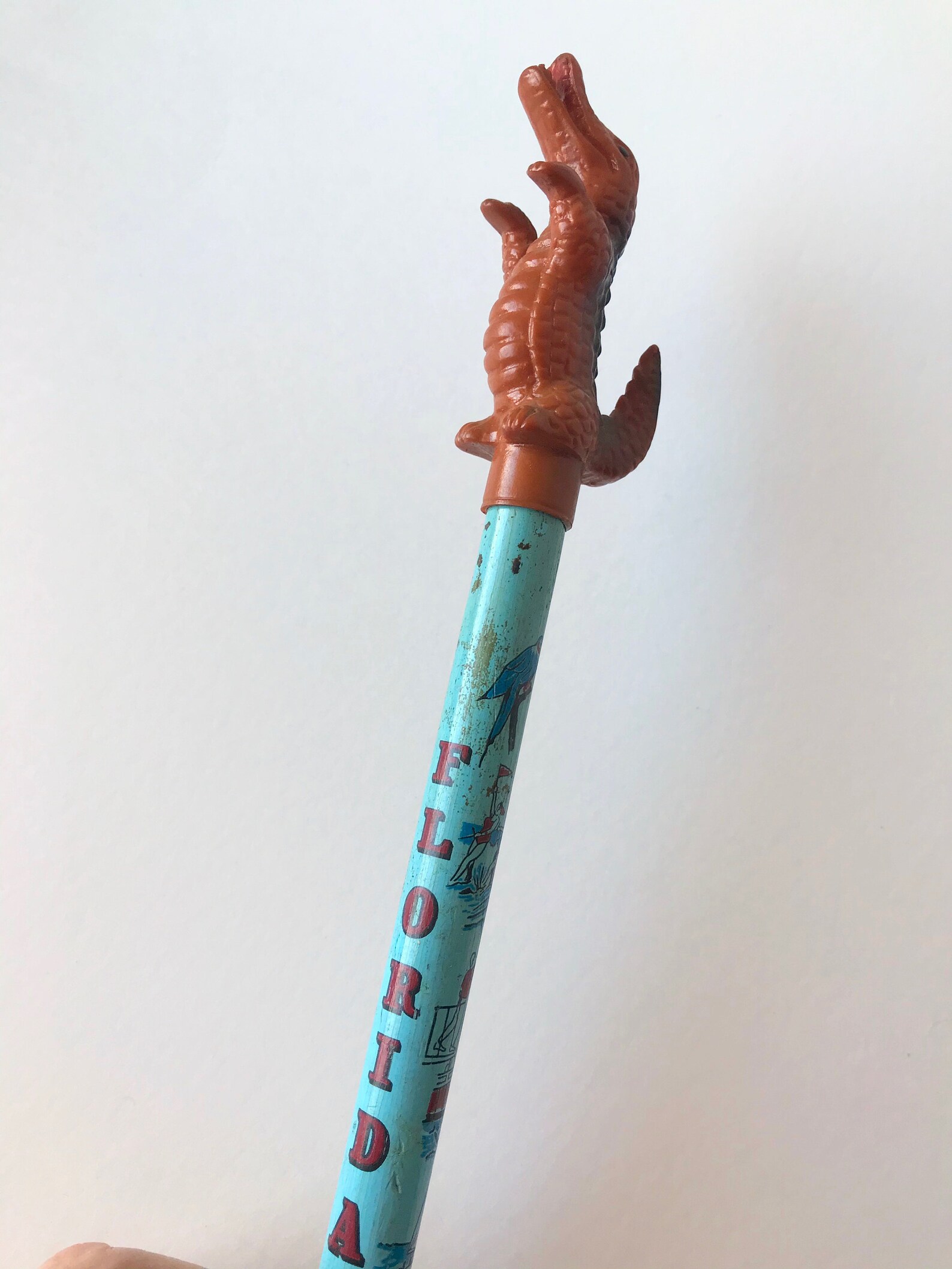 Vintage Souvenir Florida Oversized Pencil With Alligator Etsy