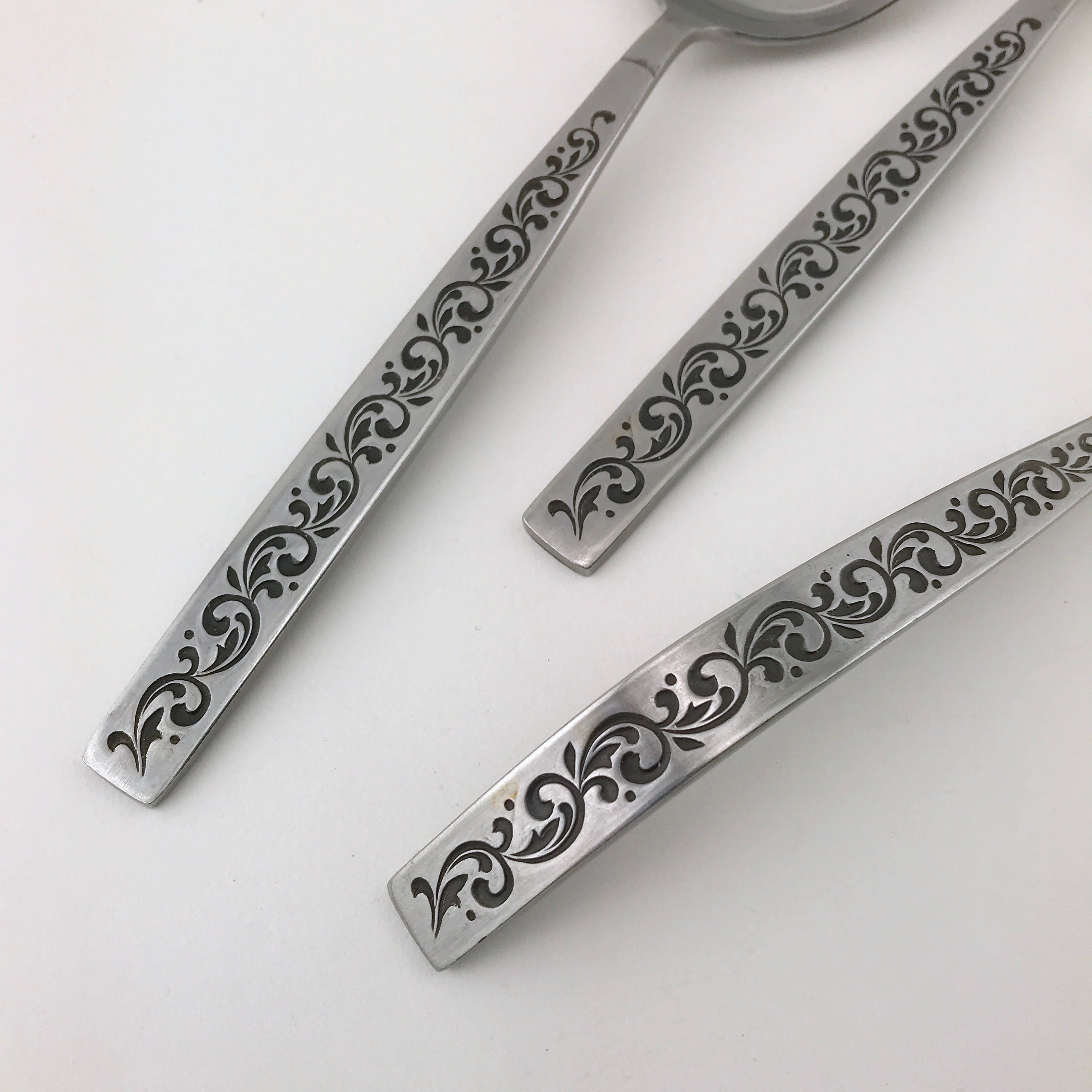   MitraステンレススチールServing Set Stanley Roberts SRI CORTINA Stainless Japan Flatware MCM Lot