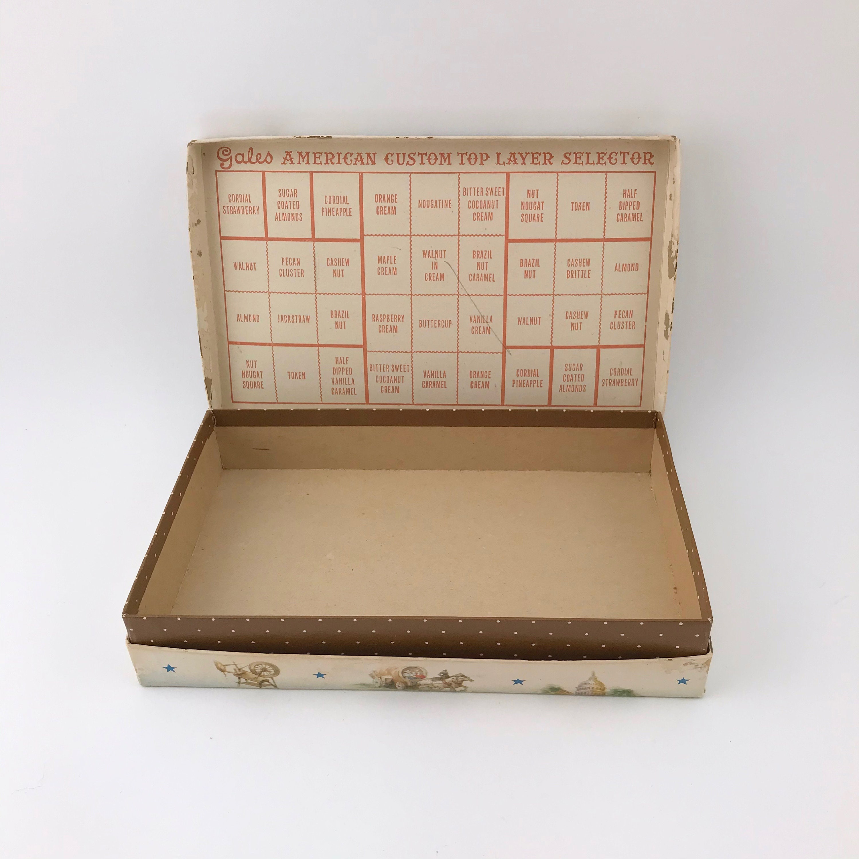 Vintage Gales American Custom Assorted Chocolates Box, ROUGH
