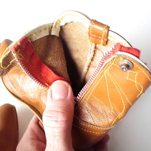 Vintage Children's Cowboy Boots, Mexico, Tiny Leather Cowboy Boots, Toddler Cowboy Boots image 8