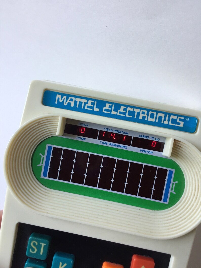 Electronic Handheld Football Game Electronic Football Game Vintage Mattel Electronics Football I Take Along Electronic Football Game
