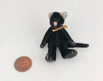 Pin/Pin de Halloween de Boyds Bears con diseño de gato negro en miniatura, de la marca T.F. Wuzzies.