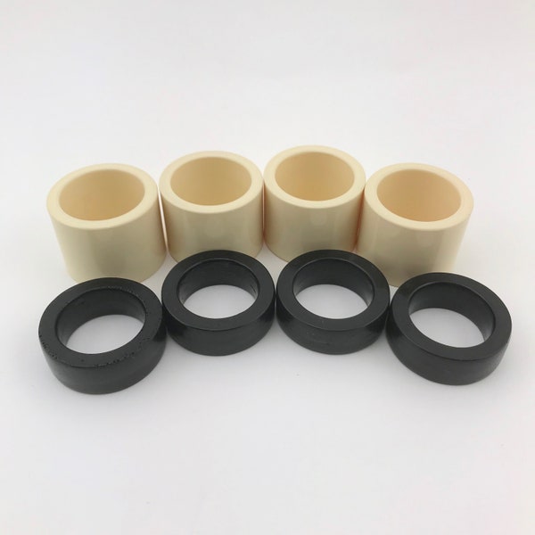 Black Napkin Ring Etsy