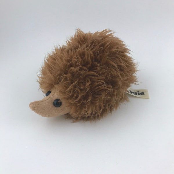 Vintage Wallace Berrie & Co., Inc., 1976, Hedgie, 459, Plush Hedgehog, FAIR CONDITION, Wallace Berrie Plush Hedgehog, Hedgie Stuffed Animal