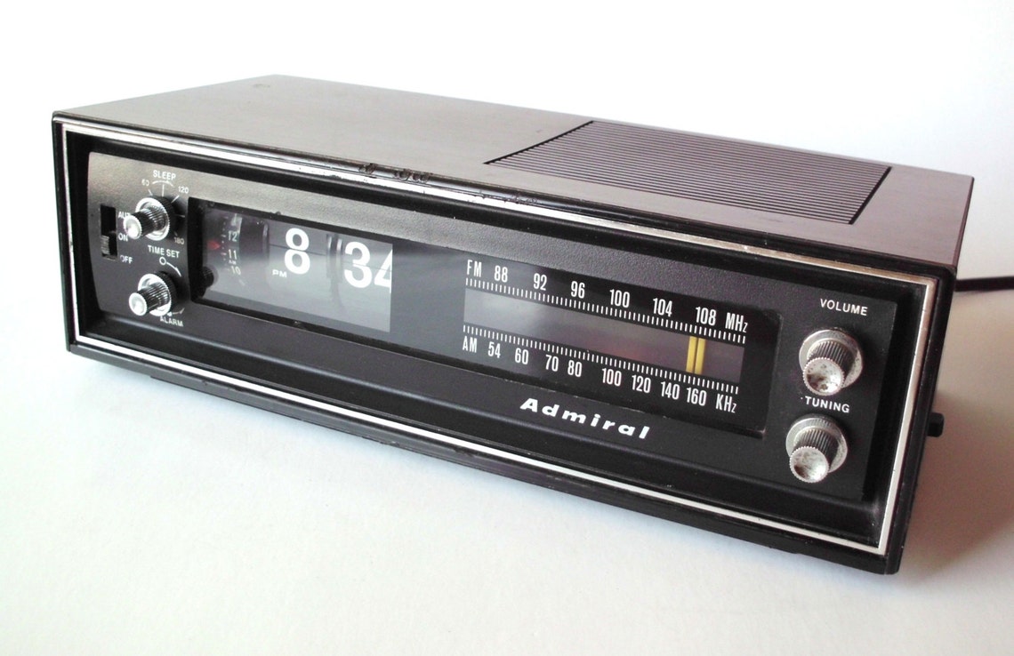 Vintage Admiral Flip Clock Radio Model CRF921 Etsy