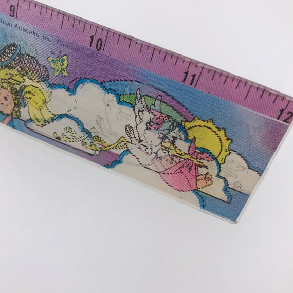 Vintage Holographic Cabbage Patch Kids Ruler, Panosh Place, Made in Taiwan  