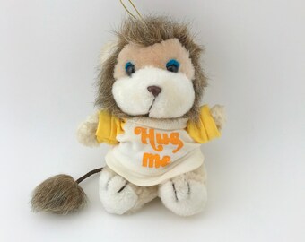 Vintage Cute Kamar Plush Lion, "Hug Me" Lion Plush Animal, Kamar Plush, Korea