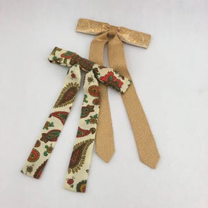 Vintage Pair Of Men's Square Dance Ties