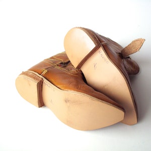 Vintage Children's Cowboy Boots, Mexico, Tiny Leather Cowboy Boots, Toddler Cowboy Boots image 4
