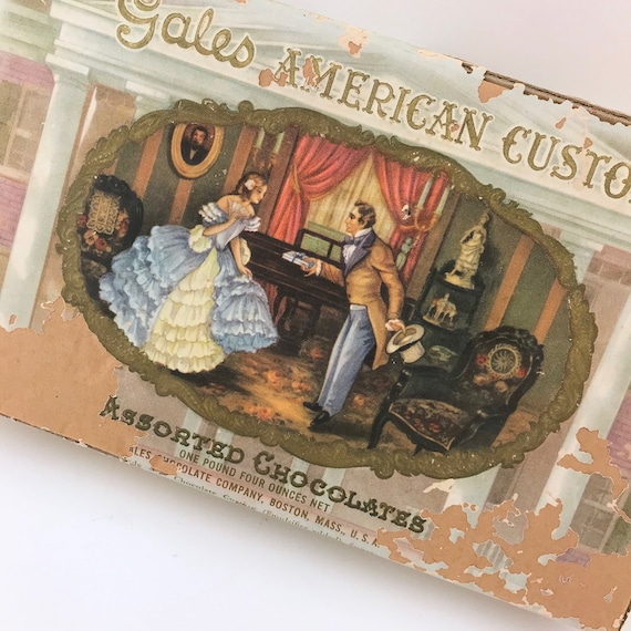 Vintage Gales American Custom Assorted Chocolates Box, ROUGH