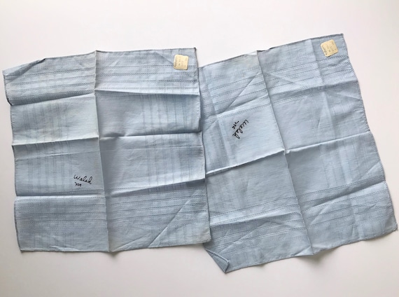 Vintage Pair Of Blue Linen/Cotton (?) Children's … - image 3