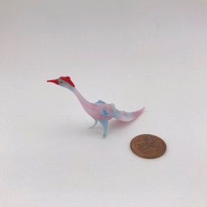 Vintage Small Glass Bird, Colorful Glass Bird/Chicken, MCM Glass Bird Figure, Murano Glass (?)