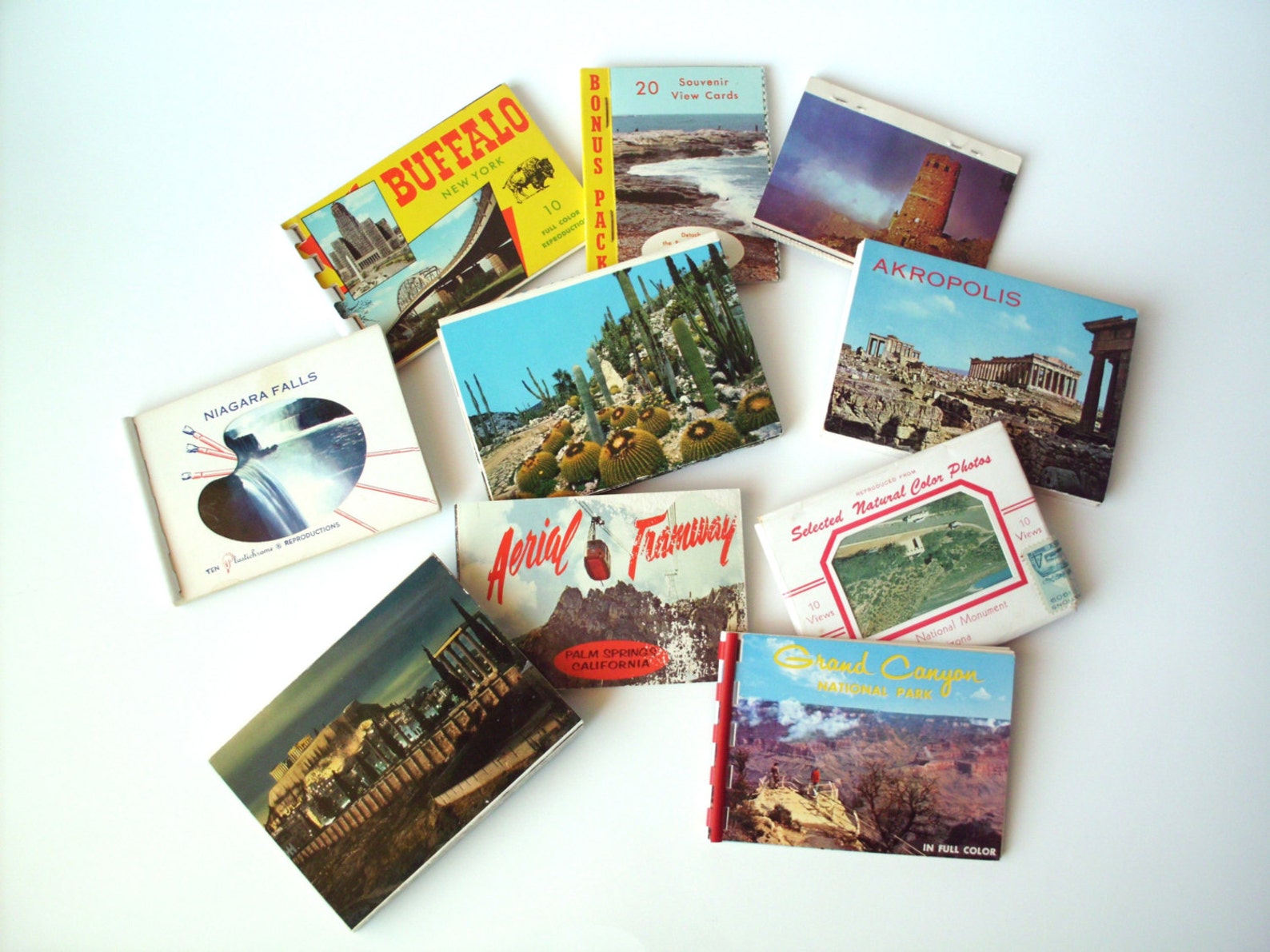 10 Vintage Souvenir Travel Photo Booklets Grand Canyon Etsy