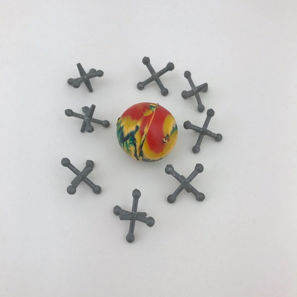 Jacks and Ball Set Etsy