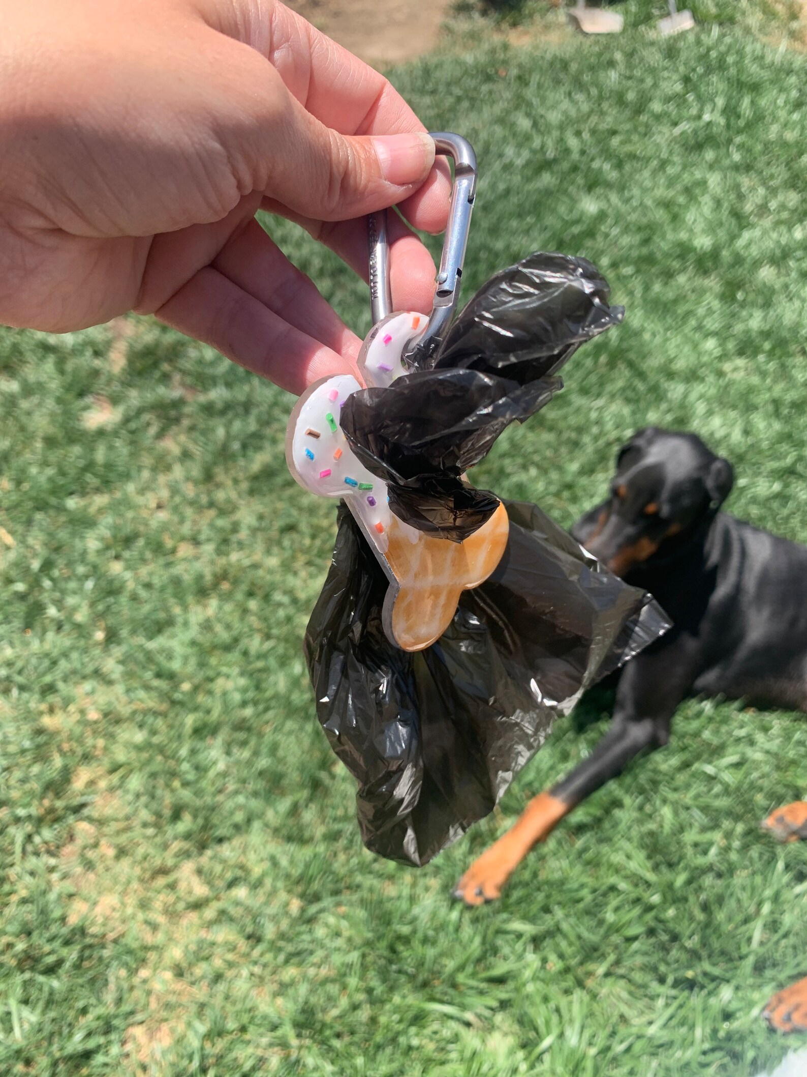 Ice Cream Cone Poop Bag Holder Dog Poop Holder for Leash Etsy