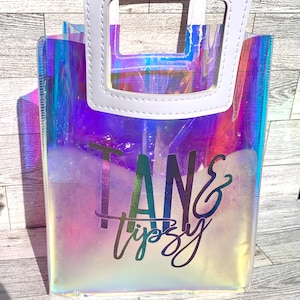 Party Drink Bag | Booze Bag | To Go Drink Bag | Booze Purse | Drink Tote | Iridescent Drink Bag