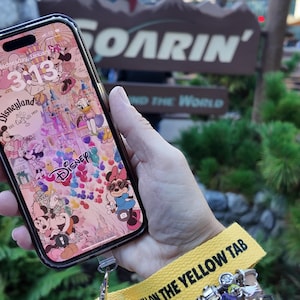 Pull The Yellow Tab Phone Teather | Phone Tab | Yellow Strap Keychain | Phone Lanyard