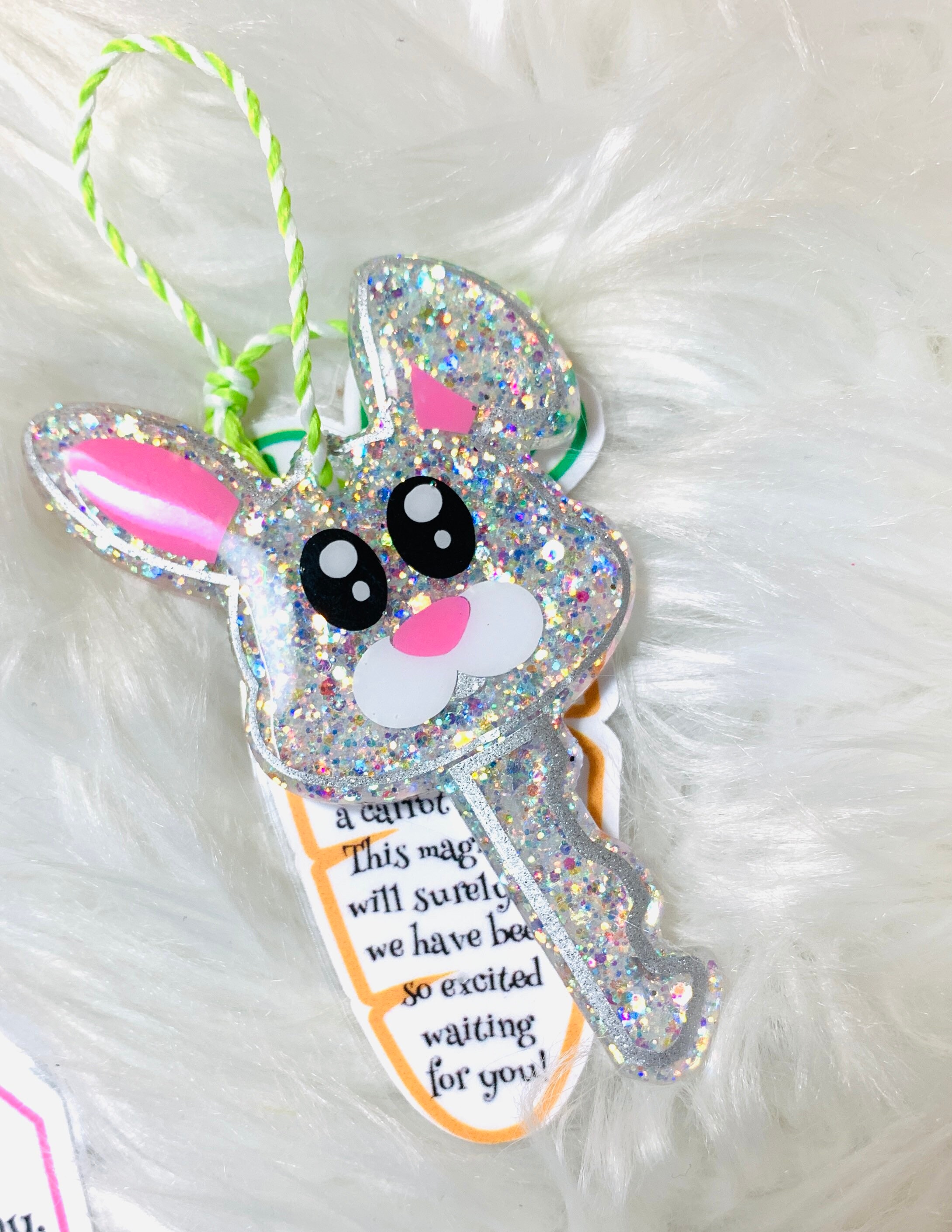 Easter Bunny Magic Key Bunny Key Ornament Etsy