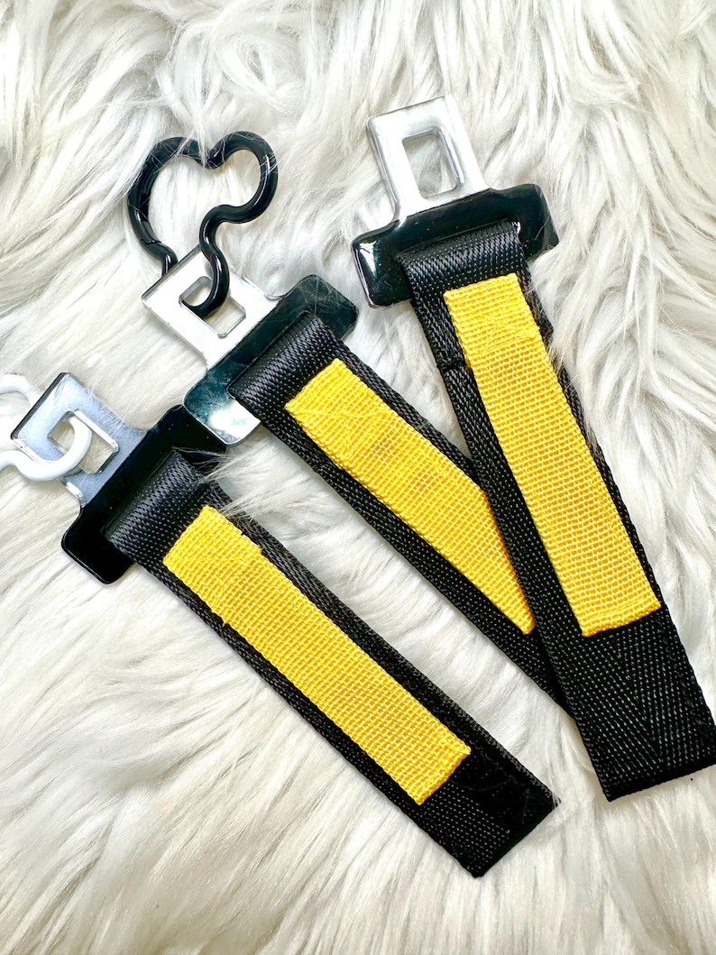 Llavero de cinturón de seguridad para mini atracciones / Llavero con pestaña amarilla / Llavero de parque temático / Llavero con correa amarilla imagen 7