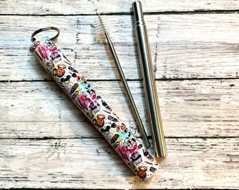 Disney Snacks Collapsible Straw | Travel Straw | Straw Keychain | Reusable Straw