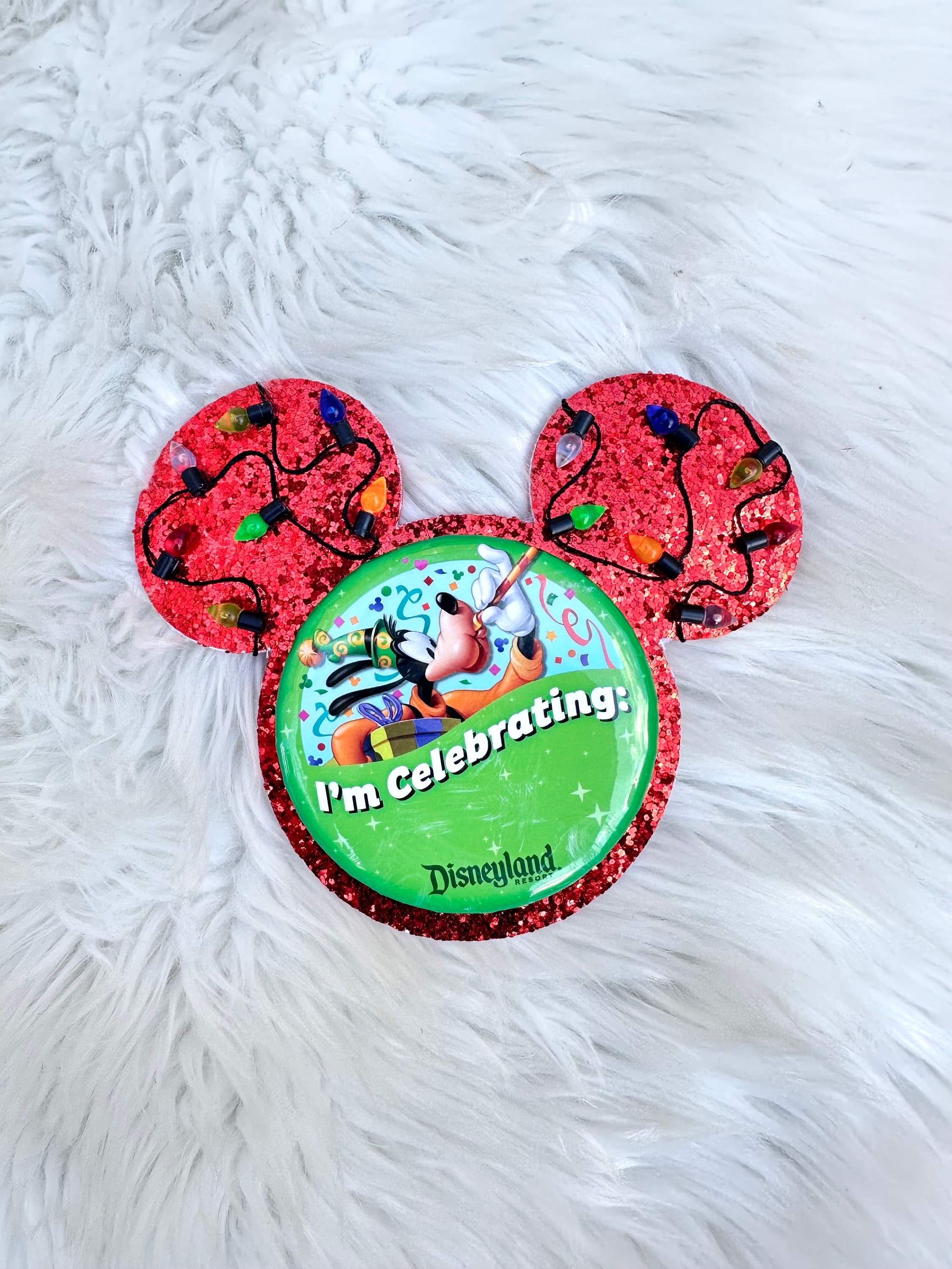 Mackey Button Light up Mickey Button Backer | 3 Modes |christmas Button Accessories ...