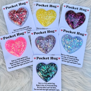 Abbraccio tascabile, regalo pacchetto, bomboniera, riempitore di cesto, abbraccio del cuore, regalo dell'amicizia / regalo ricordo