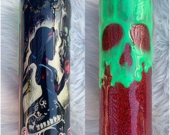 Glow in the Dark sneeuwwitte beker | Poison Apple Drip | Donkere sneeuwwitte gloed | 20 oz mager