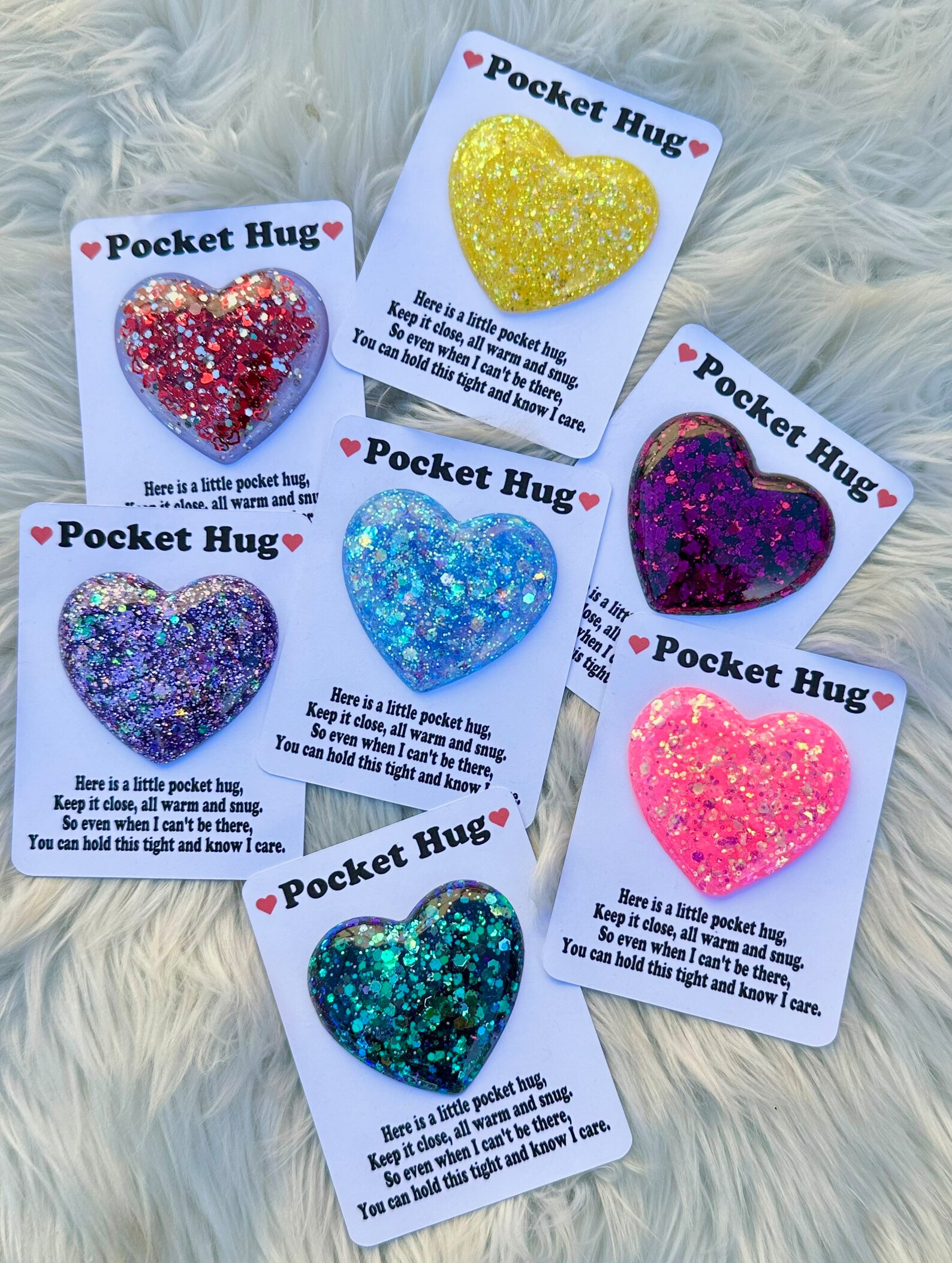 Pocket Hug, Package Gift, Party Favor, Basket Stuffer, Heart Hug ...