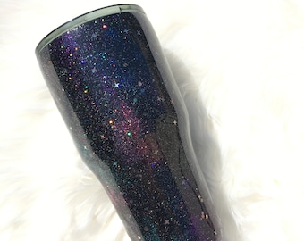 Galaxy glitter Tumbler | colorful tumbler