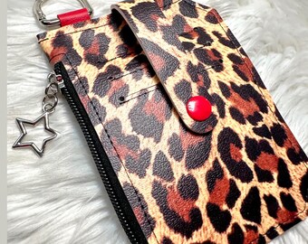 Leopard Pocket Pal | Small Wallet | Wallet Keychain