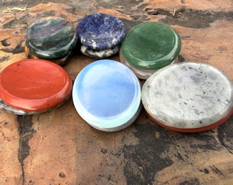 Handcrafted Crystal Worry Stone - Natural Gemstone for Stress Relief, Anxiety Relief, and Emotional Healing,