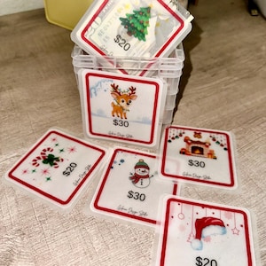 Christmas Mini Vellum Cash Envelopes | 1.8k Budgeting bundle, Savings Challenge