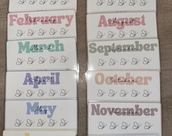 12 Maanden Spaar Challenge Trackers | Kies je denominatie | A6-mappen