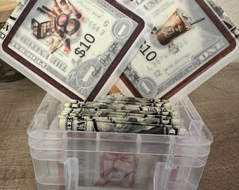 Mini-geldenveloppen | Girly perkamentbegrotingssysteem, set van 72 inch