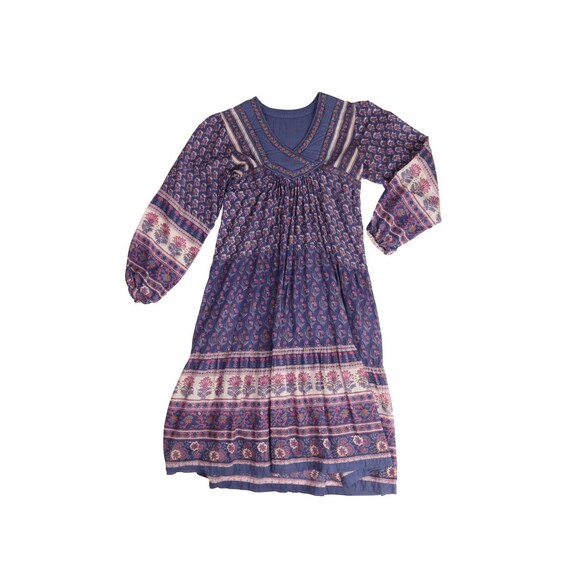 Stunning Purple Indian Gauze Dress