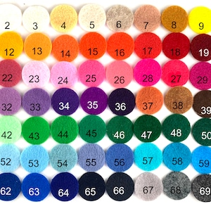 80 Felt Circles 3" - 10 Colors, Felt Circle, Circles, Felt Dots, sale Felt, Die Cut Felt, Felt, Pre Cut Felt Circles, Three inch circles
